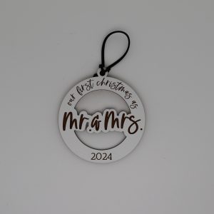 Our First Christmas as Mr. & Mrs. Year Ornament