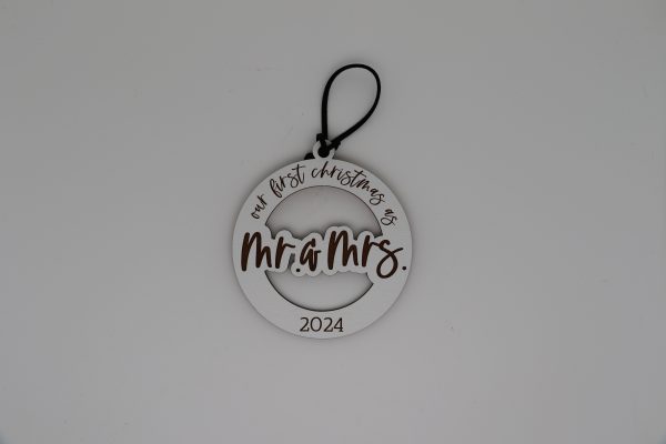 Our First Christmas as Mr. & Mrs. Year Ornament
