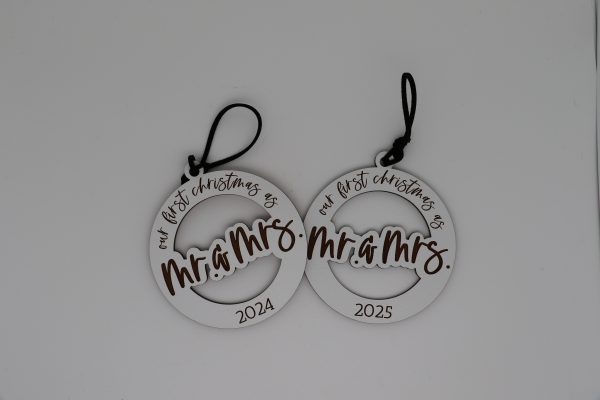 Our First Christmas as Mr. & Mrs. Year Ornament - Image 2