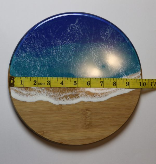 Coastal Ocean-Inspired Resin Lazy Susan - Image 3