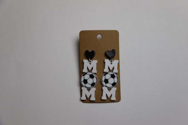 Handmade MOM Sports Earrings - Image 4