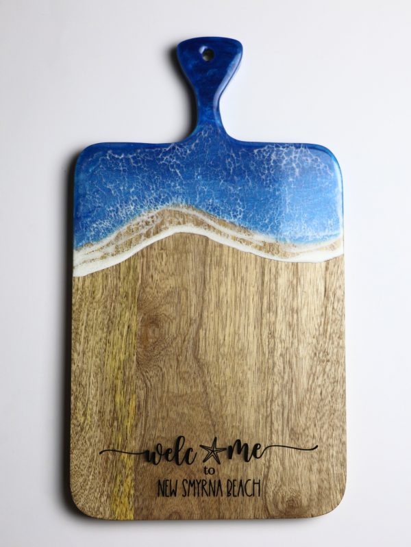 Custom Resin Board and Coasters – Realtor Client Gift, New Home Closing Gift with Engraving - Image 3
