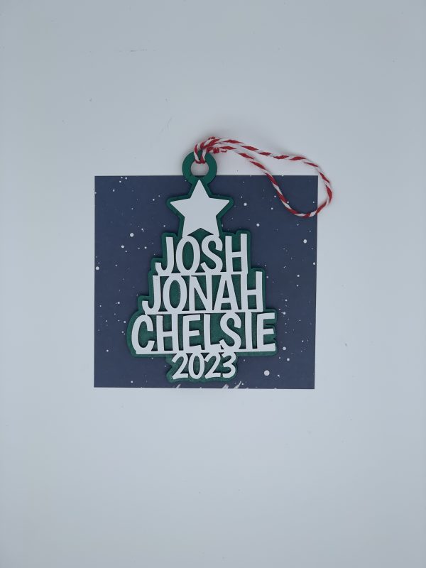 Personalized Name Tree Ornament - Image 2