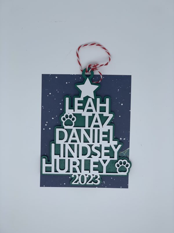 Personalized Name Tree Ornament