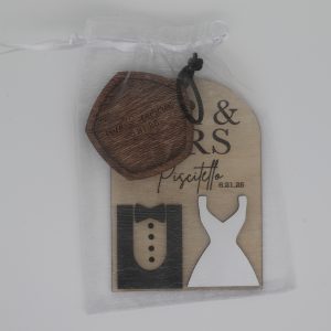 Wedding Set – Personalized, Engraved Ring Dish and Ornament with Names