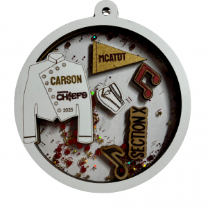 Marching Chiefs Shaker Ornament