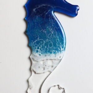 Coastal Resin Seahorse Christmas Ornament