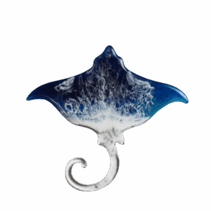 Coastal Resin Manta Ray Christmas Ornament
